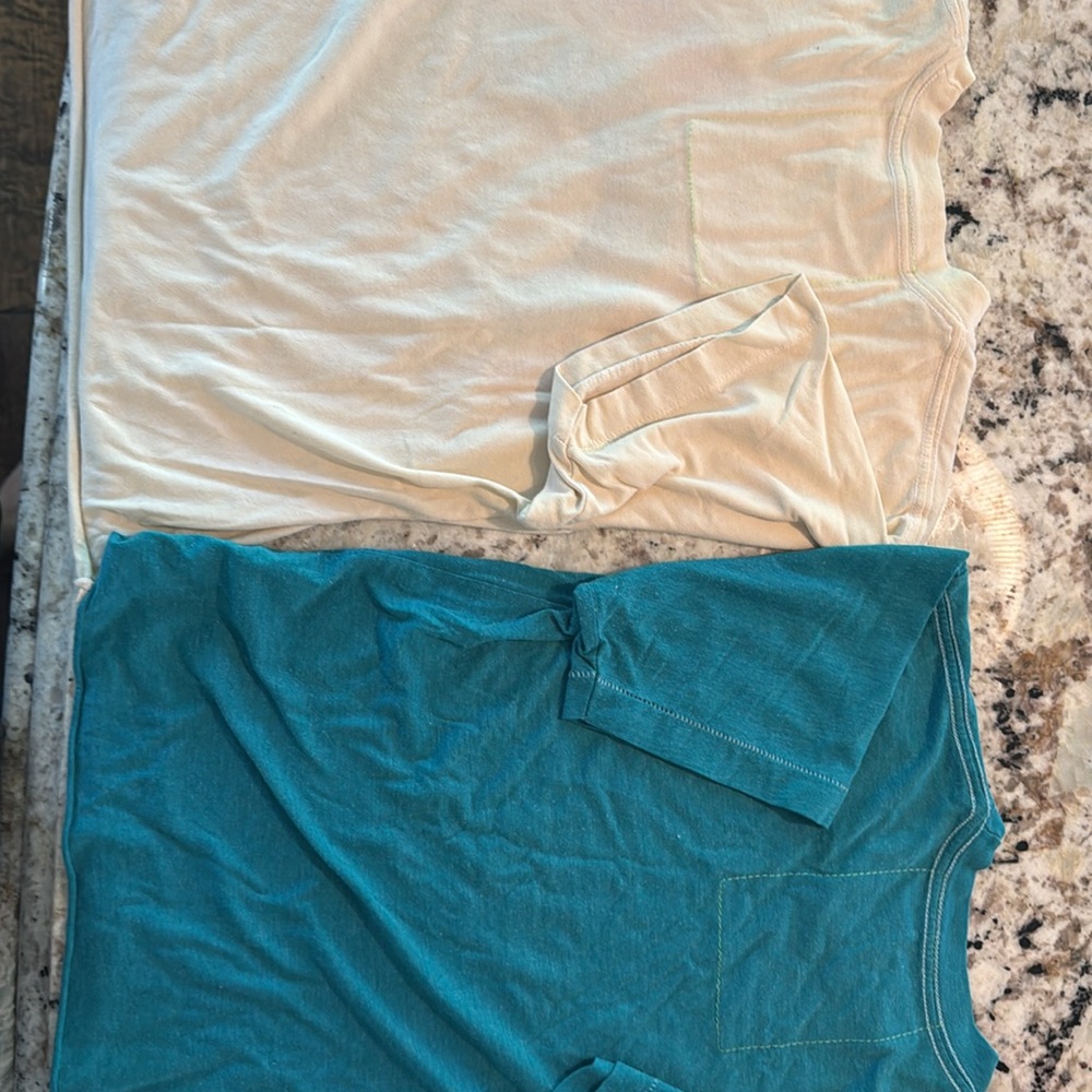 Aviator nation Blue and Cream Short Sleeve Tees - Picture 4 of 6